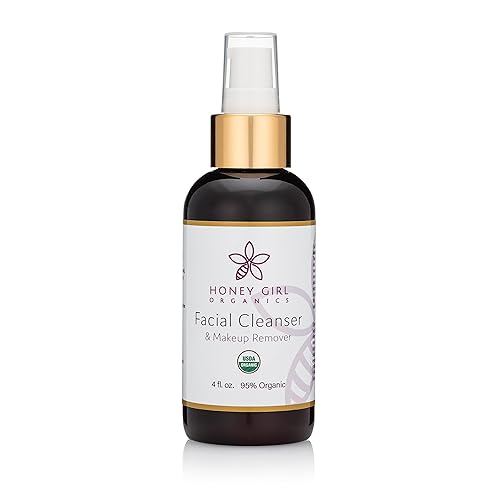 Honey Girl Organics Facial Cleanser, USDA Organic Cleanser & Makeup Remover w/Beeswax, EVOO & Lemon Oil. Remove Dirt, Balance Skin, Ease Inflammation. Beauty & Personal Care Honey Girl Organics