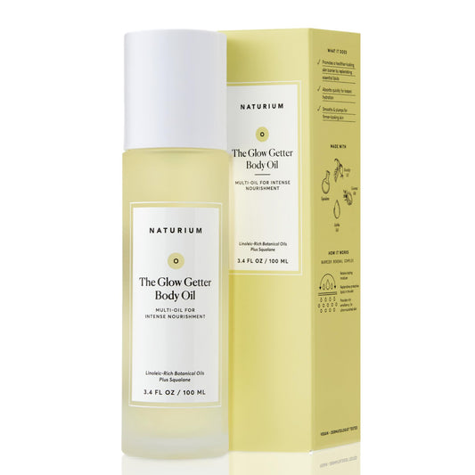 Naturium The Glow Getter Body Oil, Multi-Oil for Intense Nourishment, Hydrating & Moisturizing Formula, Vegan & Cruelty-Free, 3.4 oz Beauty & Personal Care Naturium