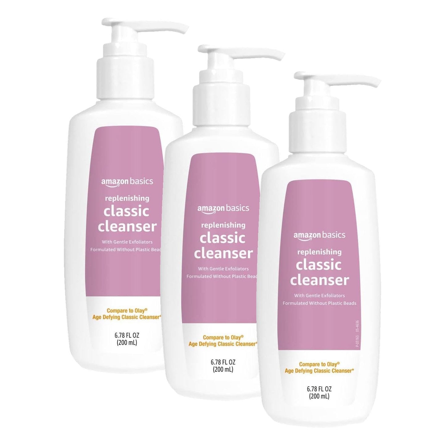 Amazon Basics Gentle Exfoliating Face Wash, Replenishing Daily Facial Cleanser, Refreshing, 6.78 fl oz (Pack of 3) Beauty and Personal Care Amazon Basics Default Title