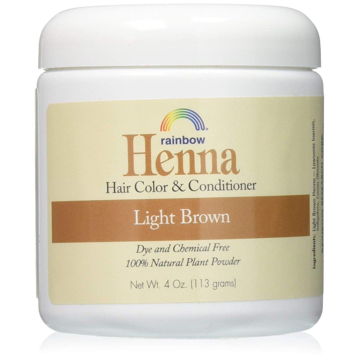 Rainbow Research Henna Hair Color and Conditioner Persian Light Brown - 4 oz Beauty & Personal Care Rainbow Research