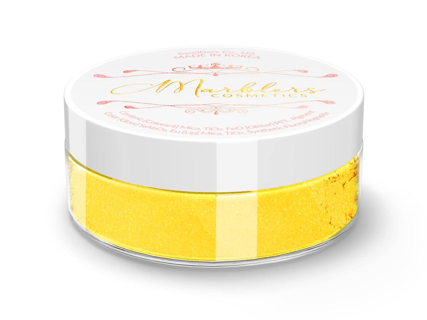 MARBLERS Fine Natural Mica Powder [Lucid Yellow] 0.11oz (3g) | Highly Pigmented | Non-Toxic, Vegan, Cruelty-Free | Eyeshadow, Body Butter, Nail Beauty & Personal Care MARBLERS