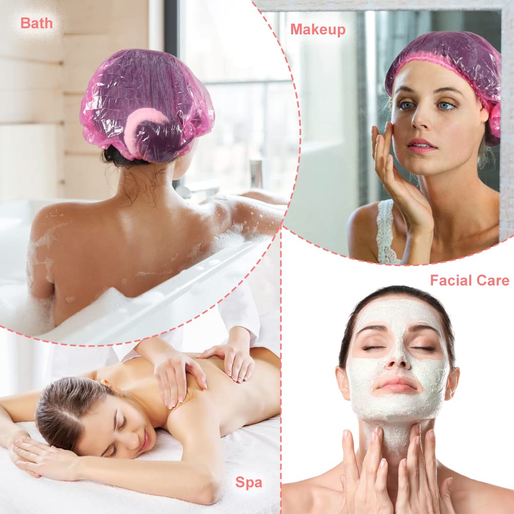 Shintop Disposable Shower Caps for Women,100 Packs Hair Caps Individually Wrapped with Large Elastic Bath Cap for Home, Hotel, Hair Salon and Spa Beauty & Personal Care Shintop