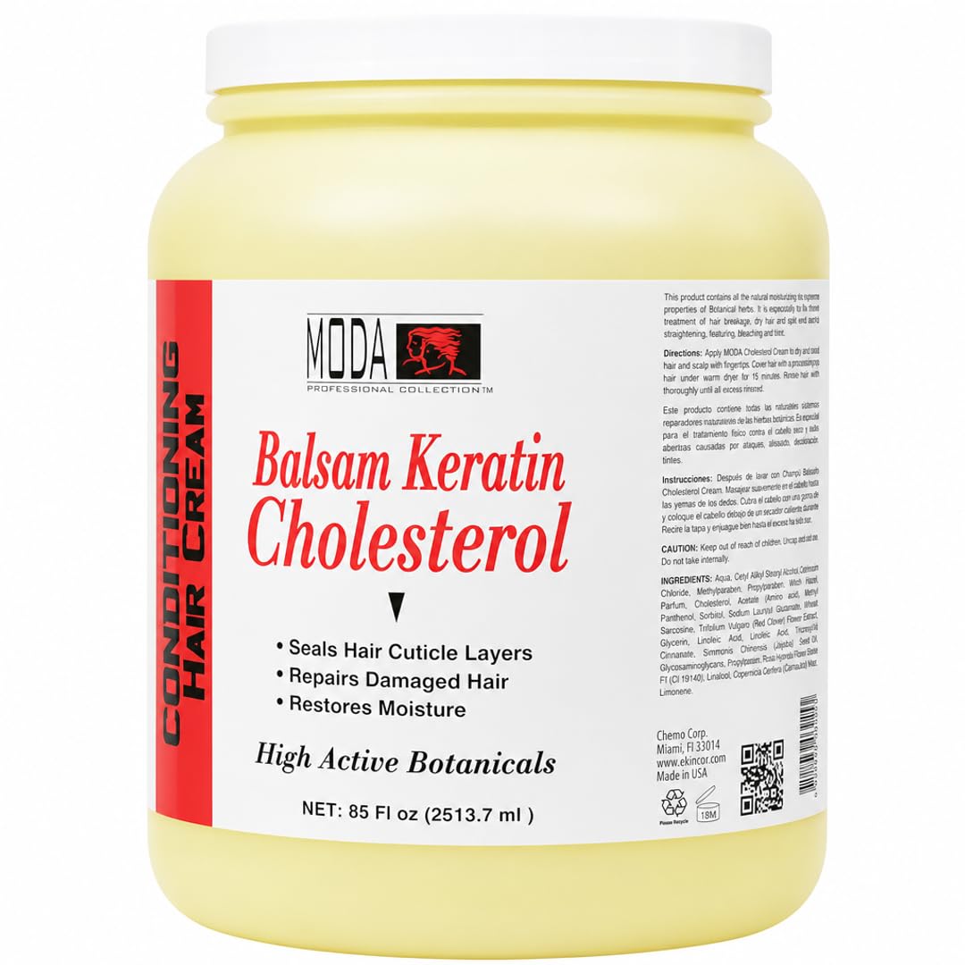 MODA Family Balsam Keratin Cholesterol Hair Mask Deep Moisturizing, 85 oz