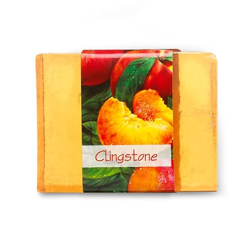 Nabila K Clingstone Glycerin Bar Soap | Fresh Peach Scent | Natural, Vegan, Hypoallergenic | 100% Vegetable Glycerin, Sulfate-Free, Paraben-Free | 4.5 Beauty & Personal Care Nabila K