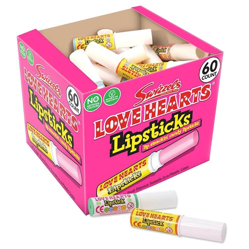 Swizzels Matlow Love Hearts Lipsticks (1 X 60) Beauty & Personal Care Swizzels