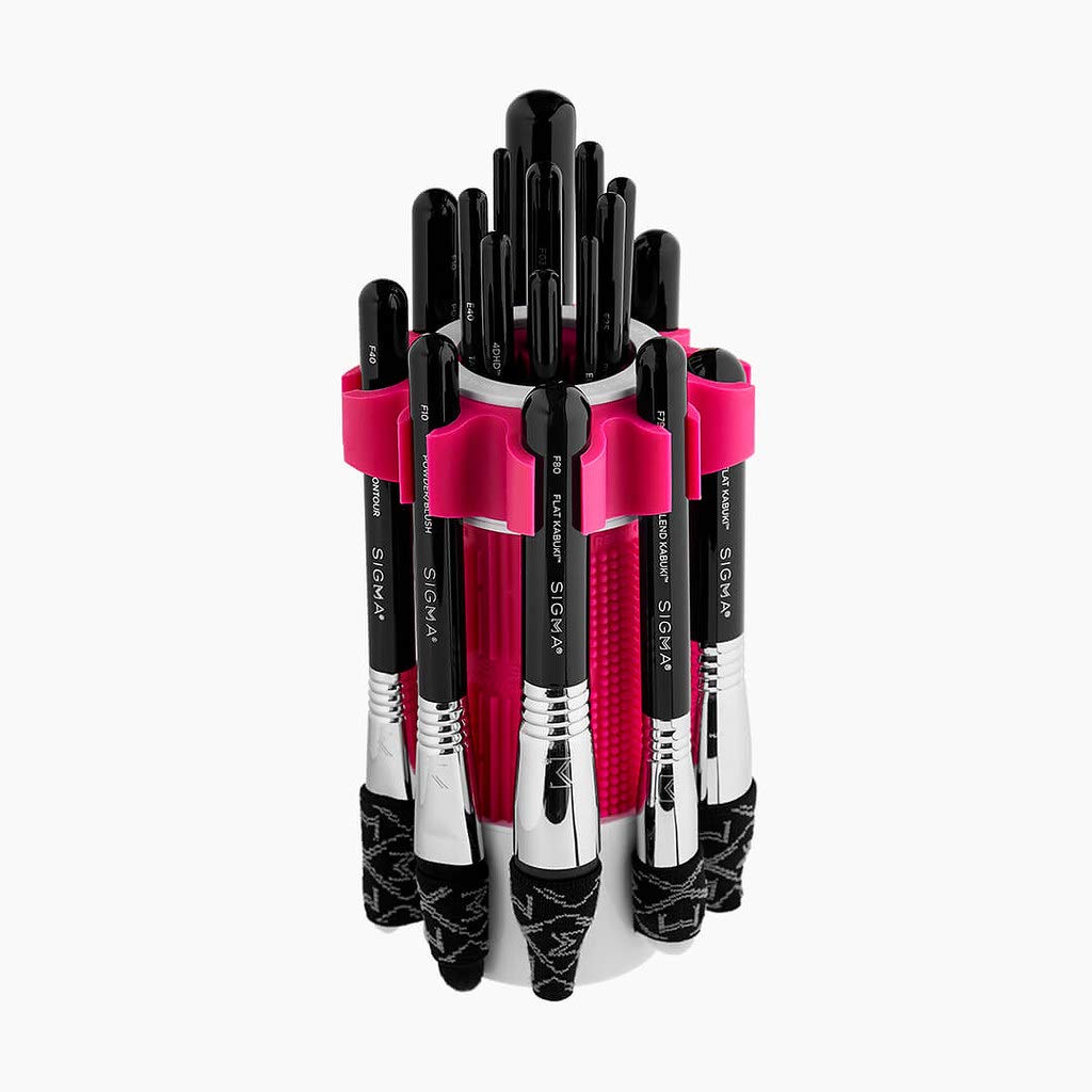Sigma Beauty Dry'n Shape Spa - Makeup Brush Cleaning Tool - Wash, Dry and Shape to Restore Makeup Brushes - Makeup Brush Cleaner and Shaper - Holds 18 Beauty & Personal Care Sigma Beauty