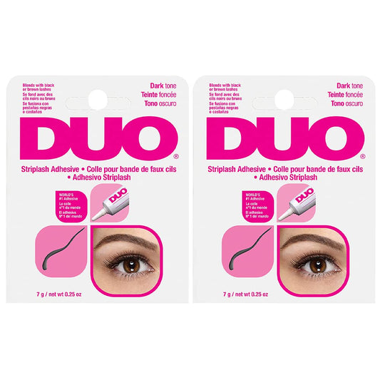 DUO Eyelash Glue – Dark Tone, Waterproof & Long-Lasting Lash Adhesive for Strip Lashes, 0.25 oz, 2 Pack Beauty & Personal Care DUO