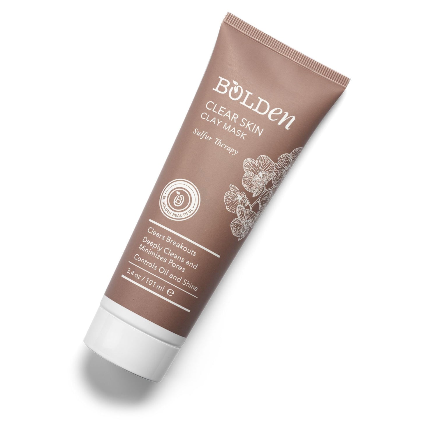 BOLDEN Clear Skin Clay Mask | Made with Sulfur for Deep Pore Cleansing & Preventing Breakouts | Pore Minimizer and Oil Reducer for Sensitive Skin | Beauty & Personal Care BOLDEN