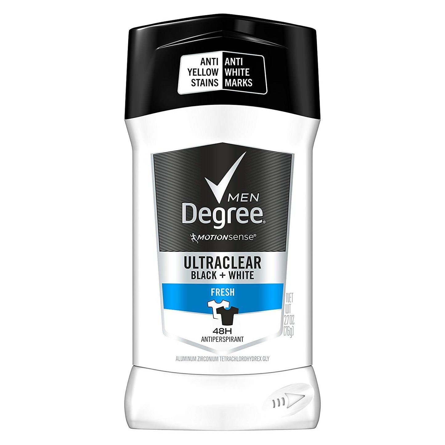 Degree Motionsense Antiperspirant For Men - Ultraclear Black + White - Fresh - Net Wt. 2.7 Oz (76 G) Per Stick - Pack Of 3 Sticks3 Beauty and Personal Care Dégree