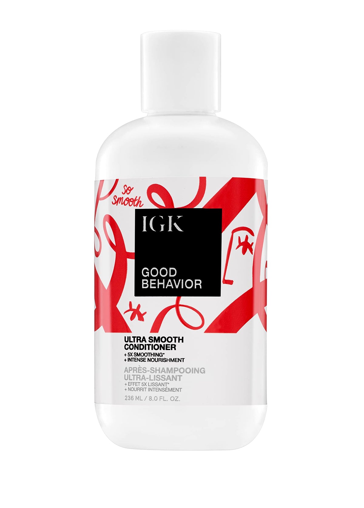 IGK Good Behavior Ultra Smooth Anti-Frizz Conditioner for Dry Hair, 8 Oz