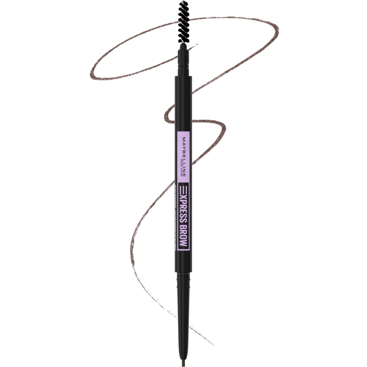 Maybelline Express Brow Ultra Slim Eyebrow Makeup, Brow Pencil with Precision Tip and Spoolie for Defined Eyebrows, Deep Brown, 1 Count Beauty & Personal Care MAYBELLINE