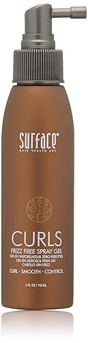 SURFACE Hair Curl Frizz Free Spray Gel, Lightweight Control With Cocoa Butter And Babassu Oil, For Curly Or Straight Hair 4 Fl. Oz. Beauty & Personal Care SURFACE