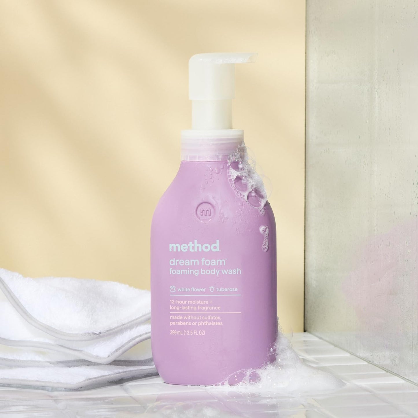 Method Dream Foam, Foaming Body Wash, White Flower + Tuberose, 13.5 oz Beauty & Personal Care Method