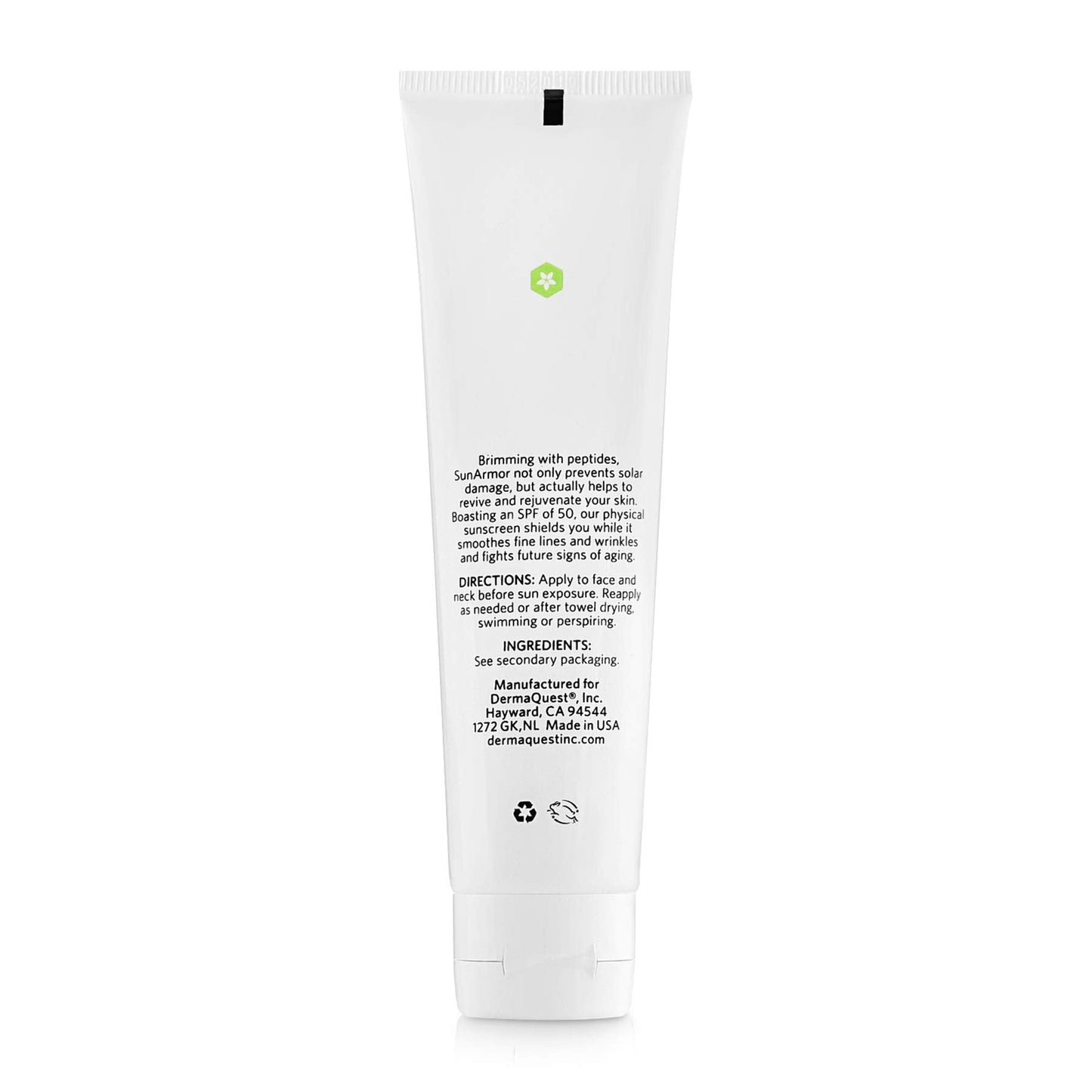 DermaQuest Peptide Vitality SunArmor Sunscreen SPF 50 - Anti Aging Titanium Dioxide & Zinc Oxide Sunscreen Moisturizer Lotion for Dry Skin Types Beauty & Personal Care DermaQuest
