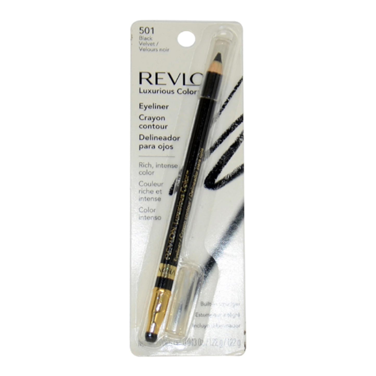 Revlon Luxurious Color Eyeliner, Black Velvet 501, 0.043 Ounce Beauty & Personal Care REVLON