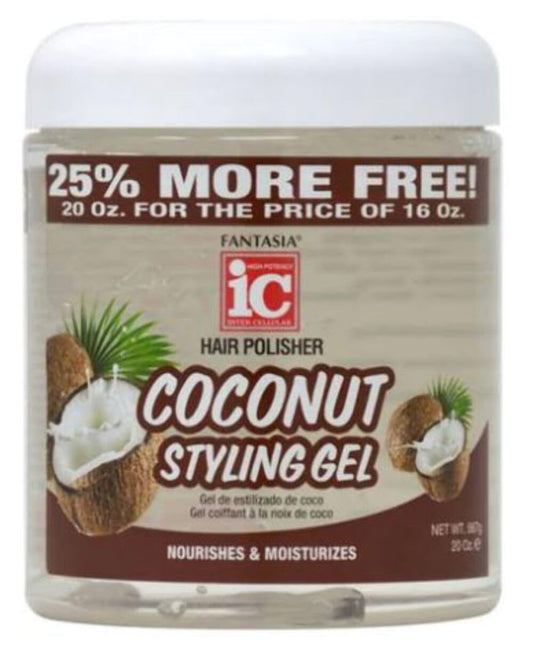 Fantasia Ic Coconut Styling Gel Nourish and Moisturize, 20 Ounce Beauty & Personal Care Fantasia