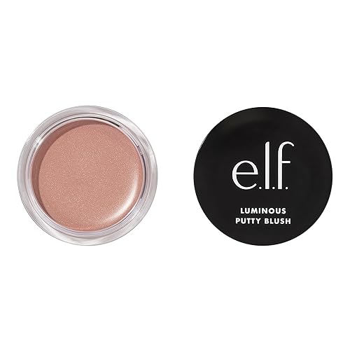 e.l.f. Luminous Putty Blush, Putty-to-Powder, Buildable Blush With A Subtle Shimmer Finish, Highly Pigmented & Creamy, Vegan & Cruelty-Free, Maui Beauty & Personal Care e.l.f.