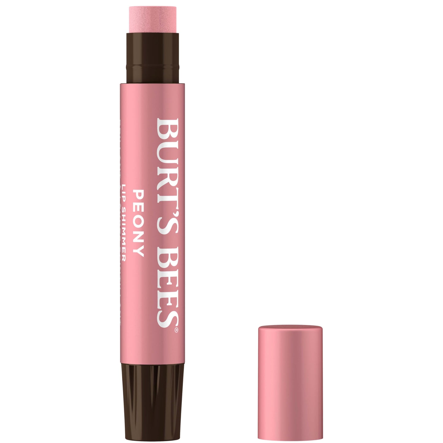 Burt's Bees Shimmer Lip Tint, Tinted Lip Balm Stick, Moisturizing for All Day Hydration with Natural Glowy Pigmented Finish & Buildable Color, Peony Beauty & Personal Care Burt's Bees