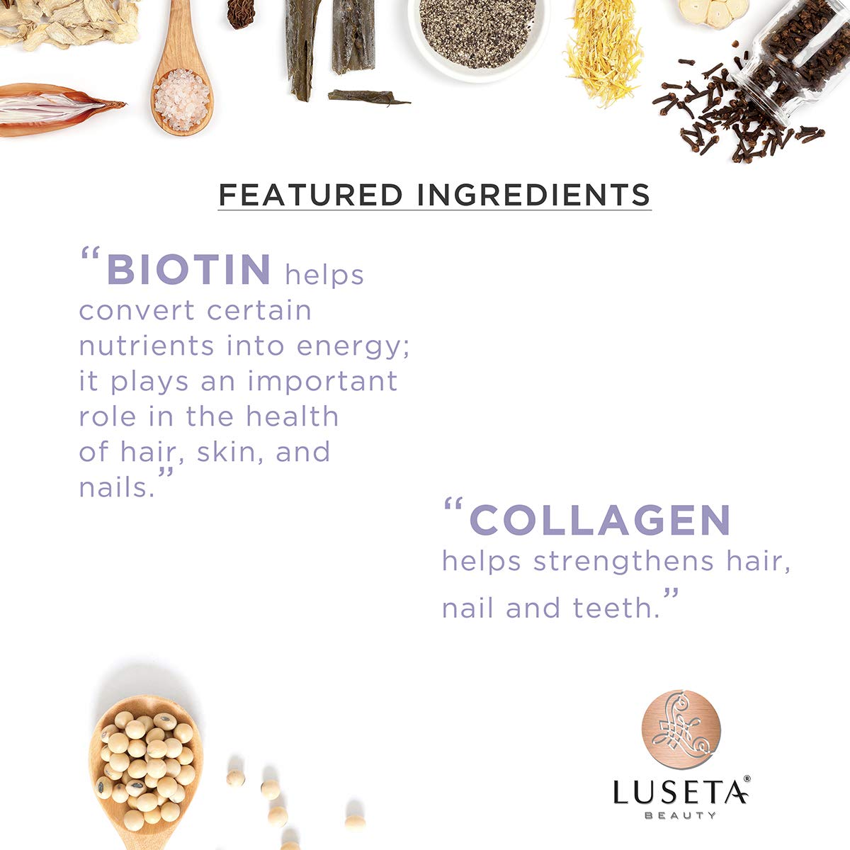 Biotin & Collagen Shampoo Conditioner Set,Thicking Shampoo for Hair Loss & Fast Hair Growth, Sulfate & Paraben Free, Keratin & Color Safe, 2x33.08oz Beauty & Personal Care L LUSETA