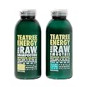 Real Raw Tea Tree Shampoo & Conditioner set - Cleanse, Hydrate + Invigorate - No Water 100% Pure Aloe Juice & Coconut Water - Sulfate & Paraben Free Beauty & Personal Care Real Raw