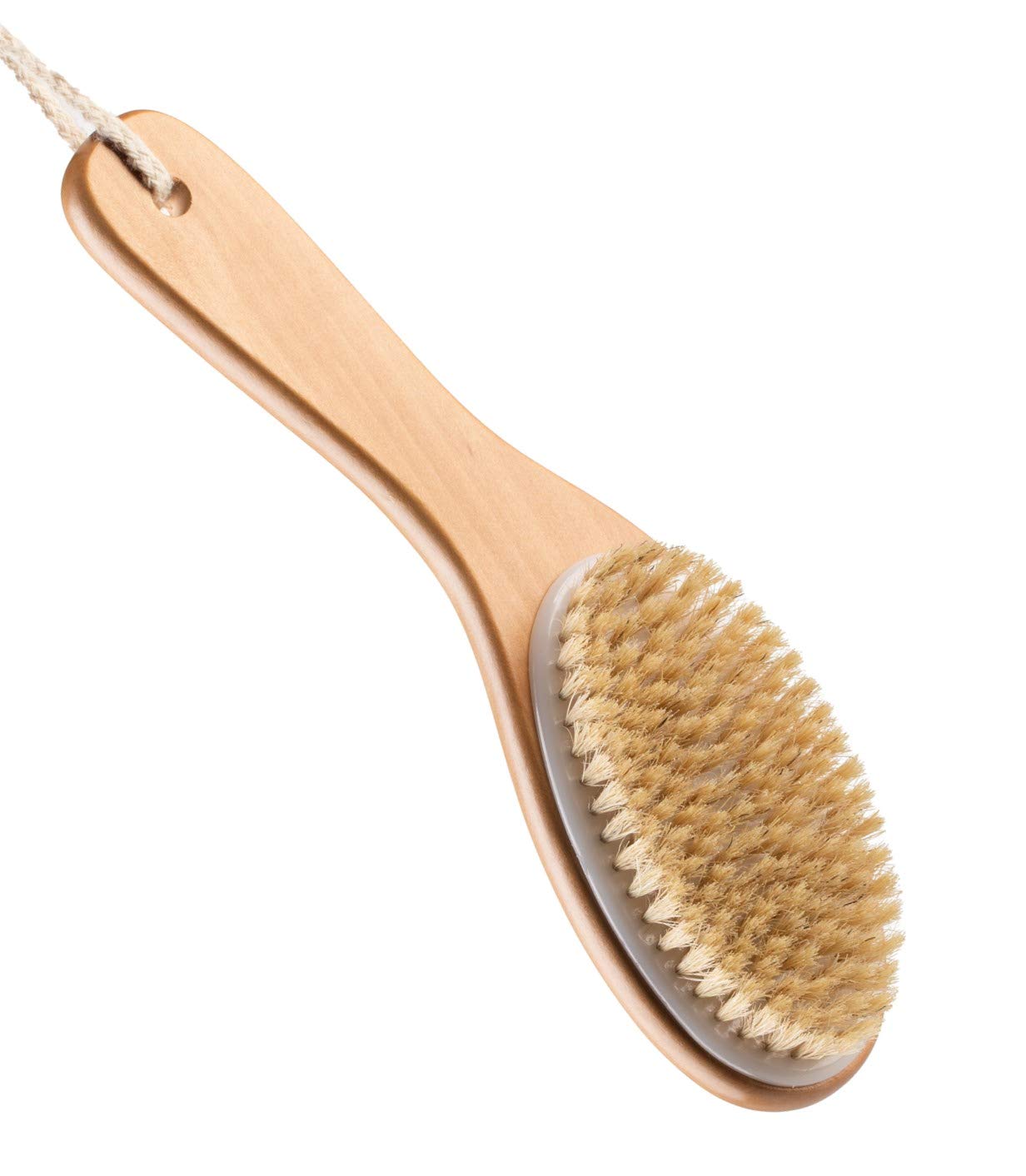 100% Natural Boar Bristle Body Brush with Contoured Wooden Handle by TOUCH ME Beauty & Personal Care Touch Me