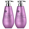 Tea Tree Oil Shampoo and Conditioner Set - Rosemary Oil Shampoo and Conditioner Hair Growth Shampoo for Women - Natural Shampoo for Thinning Hair Beauty & Personal Care Nuva Botanicals