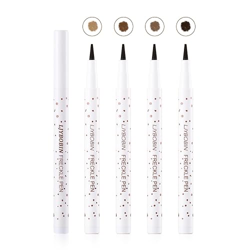 LJYBoBin Freckle Pen 4 Colors - Vivid Lifelike Freckle Makeup, Waterproof Long Lasting Quick Dry Soft Spot Pen - Light Brown, Coffee, Chestnut, Dark Beauty & Personal Care LJYBoBin