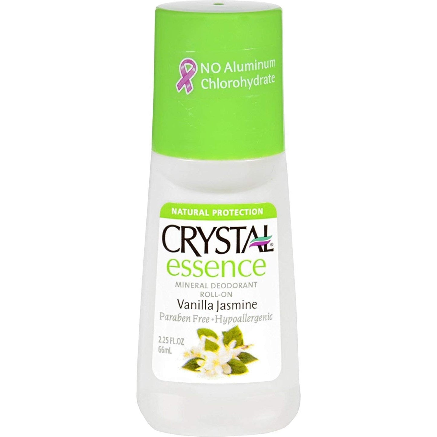 Crystal Deodorant Essence Roll-On 2.25 Ounce Vanilla Jasmine (66ml) (2 Pack) Beauty and Personal Care Crystal Essence