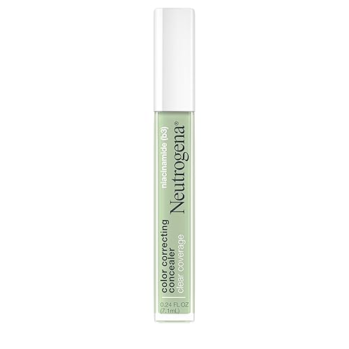 Neutrogena Clear Coverage Color Correcting Lightweight Face Concealer Makeup with Niacinamide & Green Pigment to Help Reduce Redness, 0.24 Fl Oz Beauty & Personal Care Neutrogena
