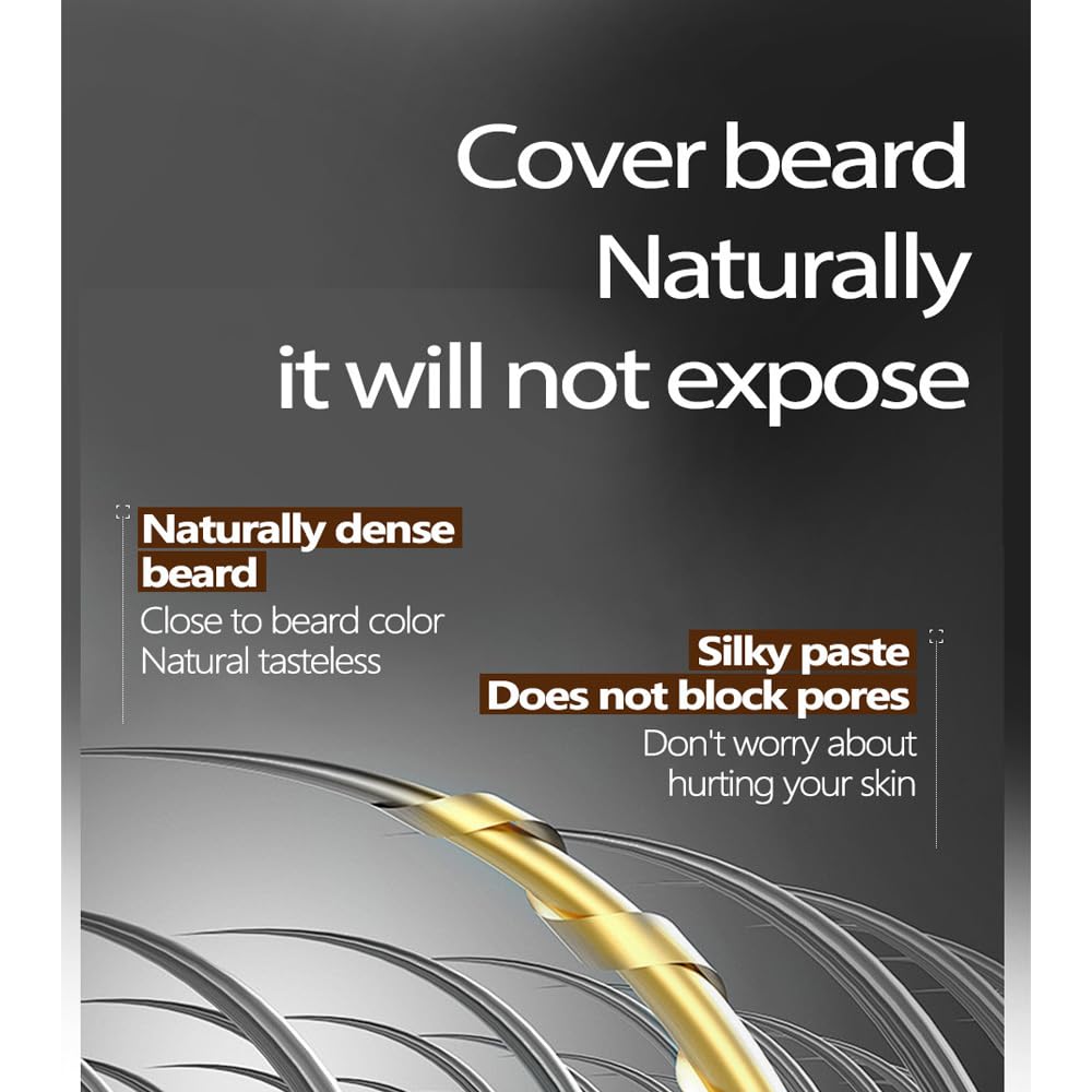 Beard Filing Stick,Moustache Makeup Quick Coverage Sweatproof Waterproof Lasting Natural Beard Dyeing Beard Touch-Up Finish For Men Black Bronw Beauty and Personal Care visualsource