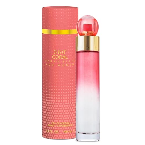 Perry Ellis 360° Coral Eau De Parfum Spray for Women - Perfume for Women, Floral & Fruity Fragrance, EDP, Designer Scent for Her, Long Lasting - 3.4 Beauty & Personal Care Perry Ellis