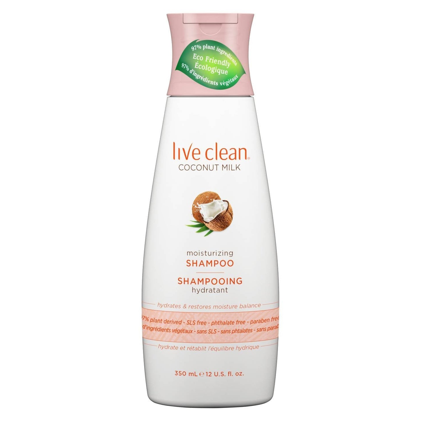 Live Clean Coconut Milk Moisturizing Shampoo and Conditioner, 12 oz each with Certified Organic Coconut Extract and Oil, Petrolatum-free Beauty & Personal Care Live Clean