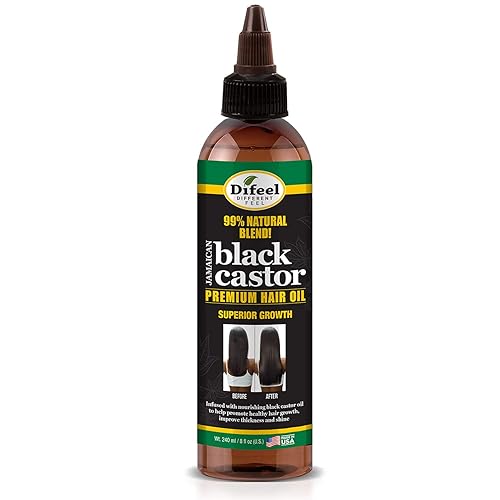 Difeel 99% Natural Blend Jamaican Black Castor Hair Oil 8 oz. Beauty & Personal Care Difeel