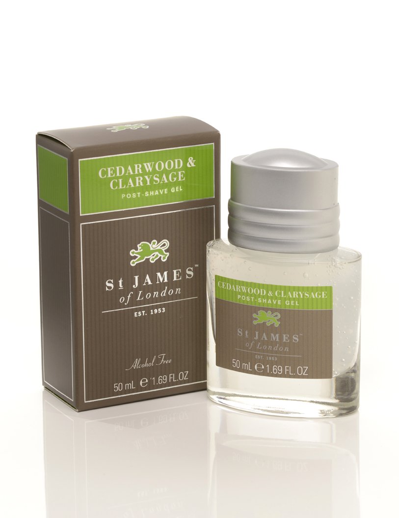 St James of London Cedarwood & Clarysage Post Shave Gel, 3.4 Fl Oz Beauty & Personal Care St James of London