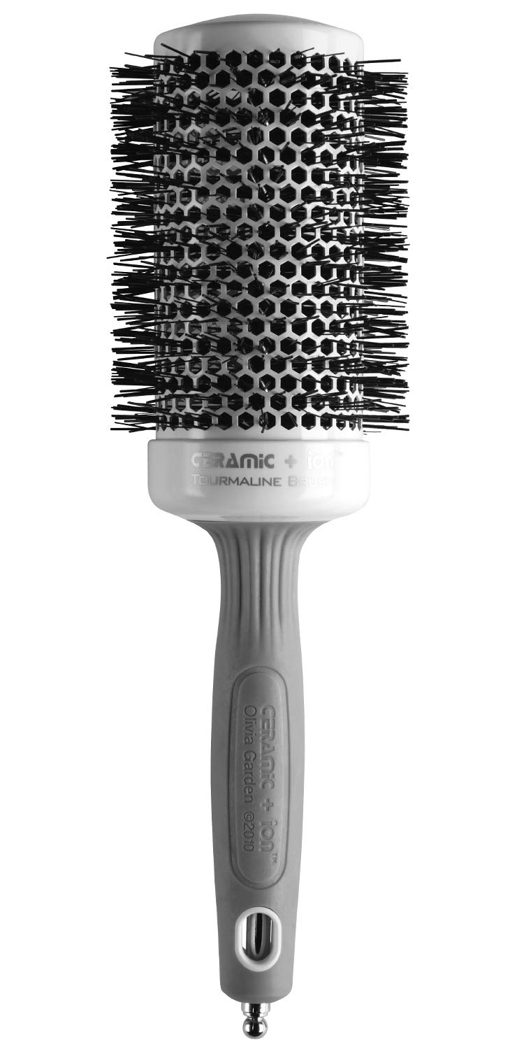 Olivia Garden Ceramic + Ion Round Thermal Hair Brush - Not Electrical - Professional Blowout Brush for Normal to Thick Hair - 2 1/8" Diameter Barrel Beauty & Personal Care Olivia Garden