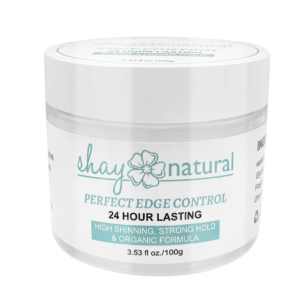 Shay Natural Perfect Edge Control, 24 Hour Hold, Strengthens Hair-Line, Water-Based Hair Gel 3.53fl oz Beauty & Personal Care Shay Natural