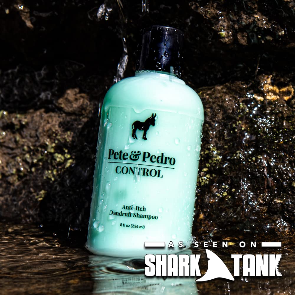 Pete and Pedro Control and Conditon Combo | Extra-Strength Dandruff & Anti-Itch Medicated Coal Tar Peppermint Shampoo Plus Restorative Peppermint Beauty & Personal Care Pete & Pedro
