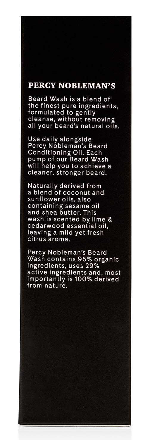 Beard Wash by Percy Nobleman A Natural Highly Organic Soap/Shampoo & Conditioner for Men Beauty & Personal Care Percy Nobleman