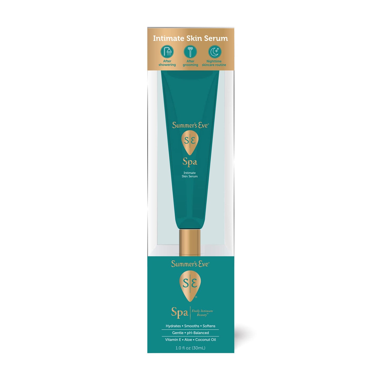 Summer's Eve Post-Shave Intimate Skin Hydrating Serum, 1 Oz, Fragrance-Free After Shave for Women with Vitamin E & Coconut Oil Beauty & Personal Care Summer's Eve