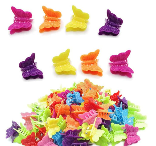 MUUZLL 50 Pack Butterfly Hair Clips Pastel Mini Cute Accessories For 90S Girls Women, Matte Colors Assorted Color, Beautiful And Random Colour Beauty and Personal Care MUUZLL Default Title