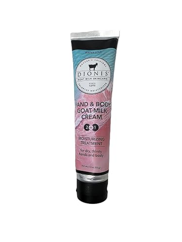 Dionis Water Love Hand & Body Cream, Goat Milk Skincare, 3.3 oz, USA Made Beauty & Personal Care Dionis