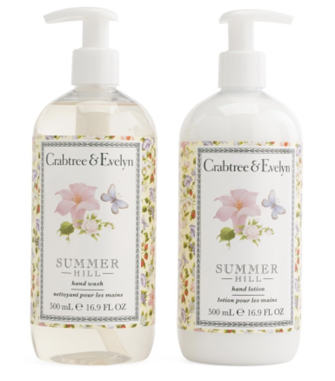 Crabtree & Evelyn Summer Hill Hand Wash and Hand Lotion 2-Pack Set Beauty & Personal Care Crabtree & Evelyn