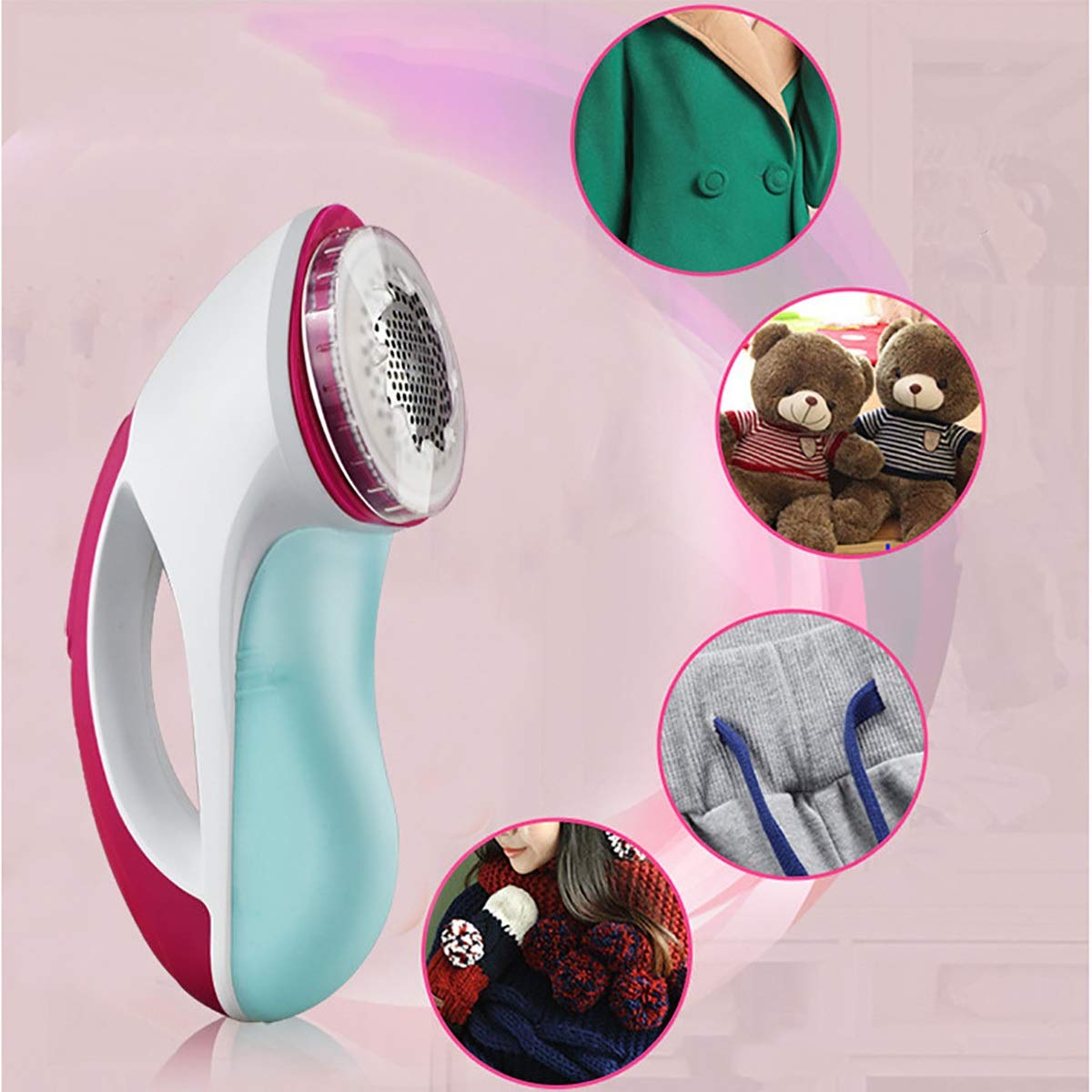 Hair Removal Device USB Rechargeable Clothes Shaving Machine Ball Remover Electric Hair Ball Shaver Hair Ball Trimmer Portable Epilator (Color : Red Beauty and Personal Care HYUWANGYU