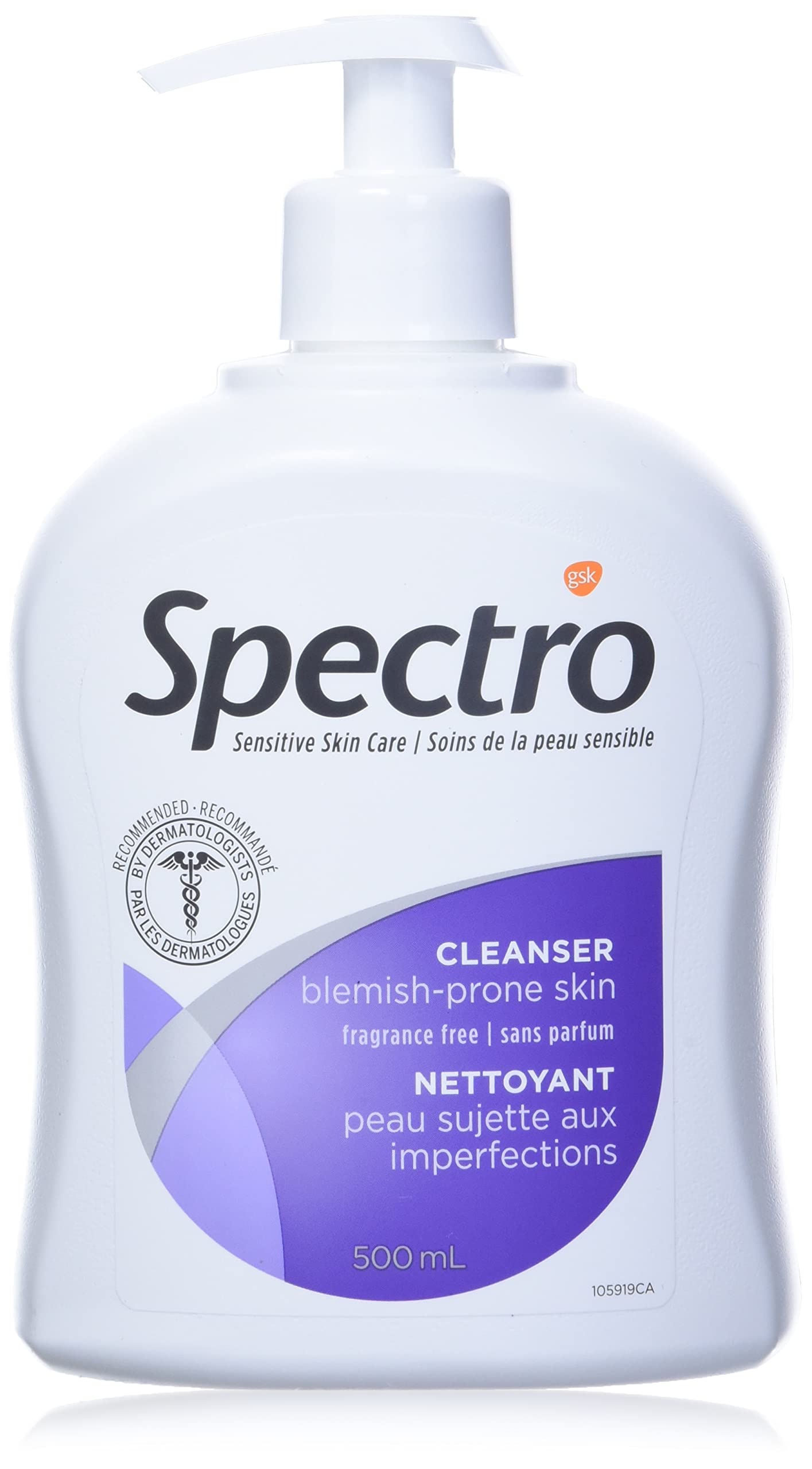 Spectro Jel Cleanser 500ml (17 Fl.oz.) Pump (For Blemish Prone Skin (Fragrance Free)) by Spectro Beauty & Personal Care Spectro