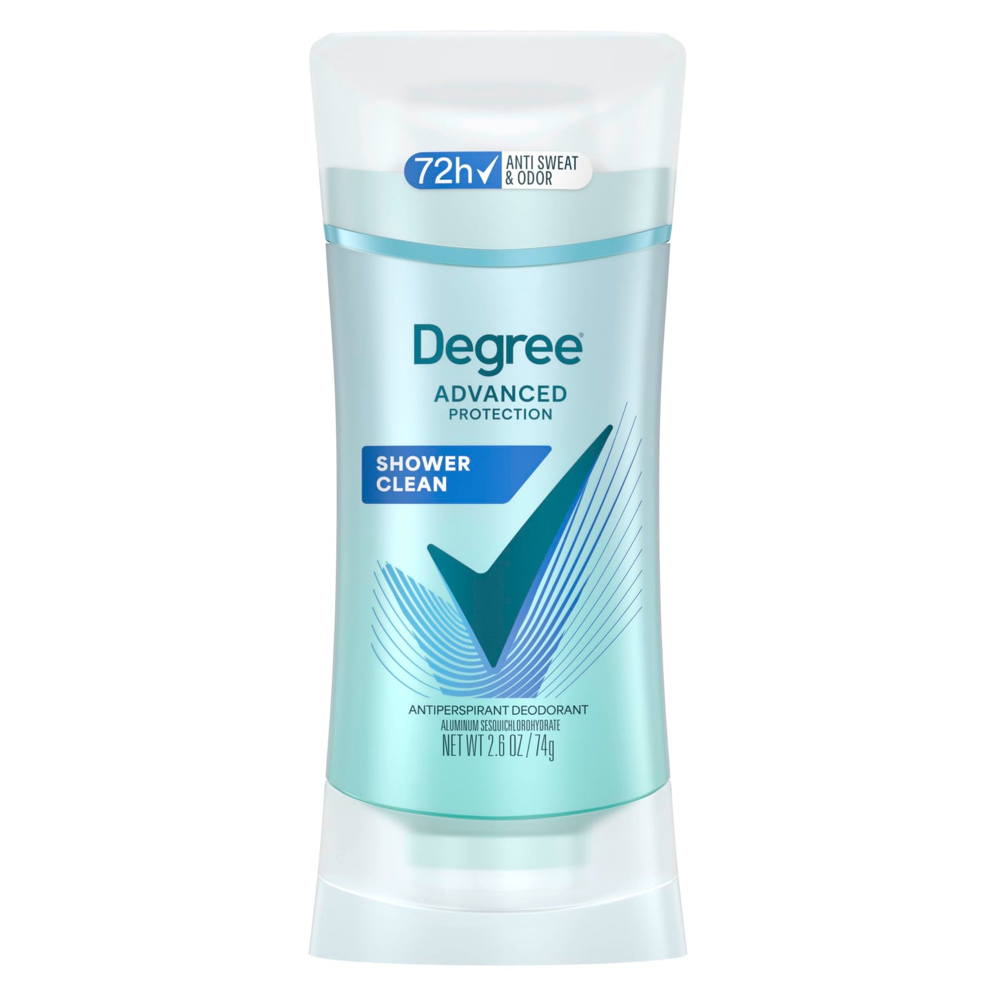 Degree Advanced Protection Antiperspirant Deodorant Shower Clean for 72-Hour Sweat & Odor Control for Women, with Body Heat Activated Technology, 2.6 Beauty and Personal Care Degree