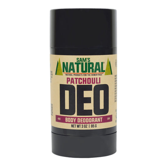 Sam’s Natural Deodorant - Patchouli - Holiday Gifts - Stocking Stuffers - Aluminum Free DEO - No phthalates, parabens, sulfates, or dyes - For Men Beauty and Personal Care Sam's Natural