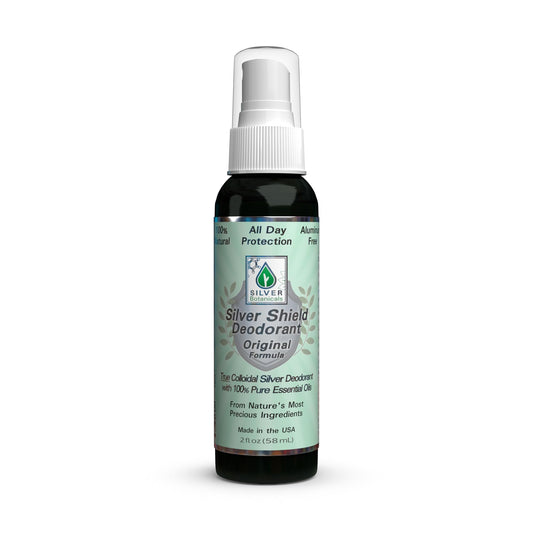 Silver Shield Deodorant - Original Formula - Spray-On Version, All Natural Colloidal Silver Deodorant, 2 oz. Beauty and Personal Care Silver Botanicals