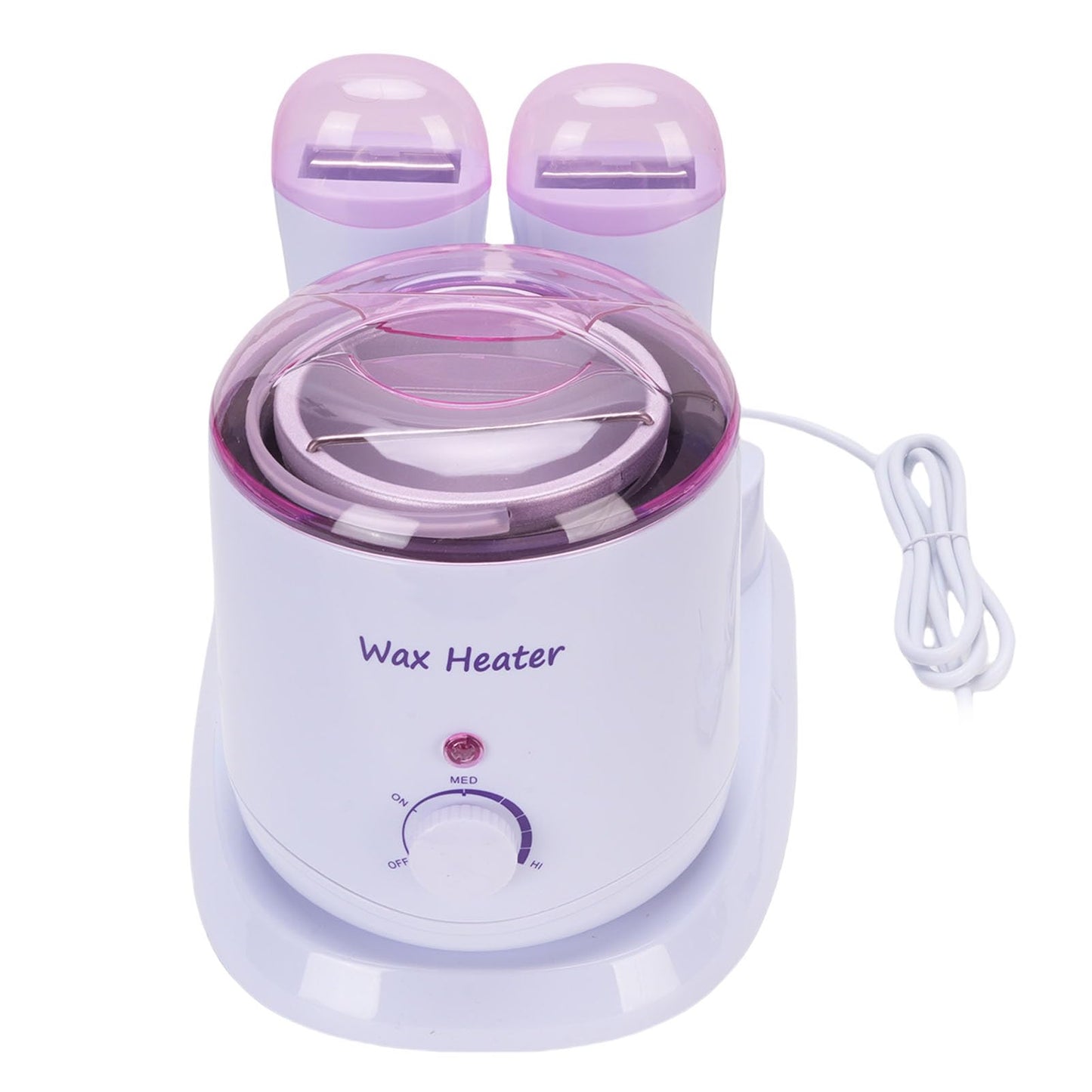 LUCKDANO 180W Roll Wax Machine, Transparent Lid with Knob Temperature Control, Dual Roller Design for Home and Professional Use (US Plug 110V) Beauty and Personal Care LUCKDANO