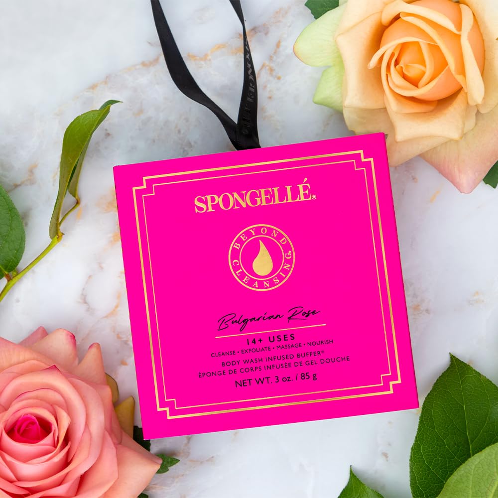 SPONGELLÉ Spongelle Flower Boxed Bulgarian Rose, 0.085 kg Beauty & Personal Care SPONGELLÉ