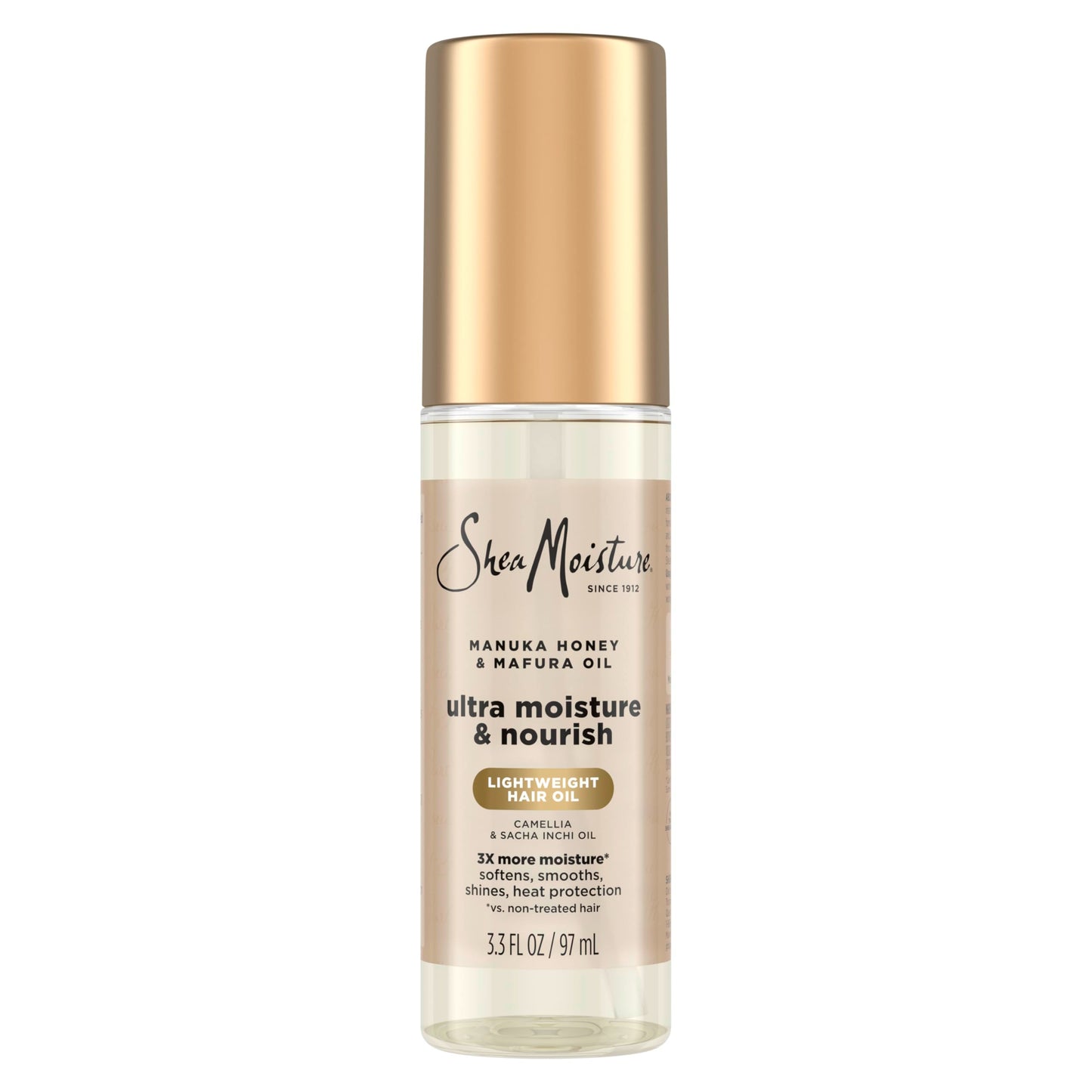 Shea Moisture Ultra Nourishing Manuka Honey & Mafura Oil Manuka Honey & Mafura Oil Instantly Hydrates And Smooths Hair 3.3 Fl Oz Beauty & Personal Care SheaMoisture
